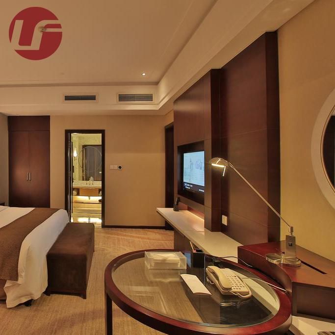 Whole Wooden Bed Panel Hotel Bedroom Furniture for Sale