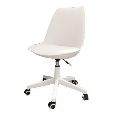 China Wholesale Office Home Bedroom Furniture Plastic Adjustable Chroming Base Desk Computer Dining Chair Office Chair