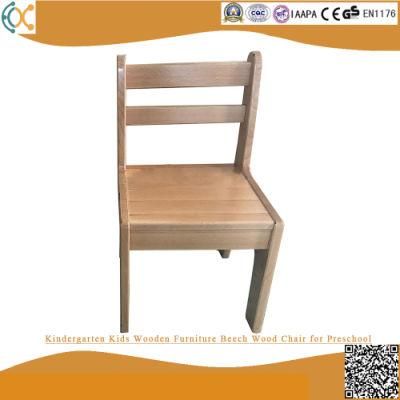 Kindergarten Kids Wooden Furniture Beech Wood Chair for Preschool