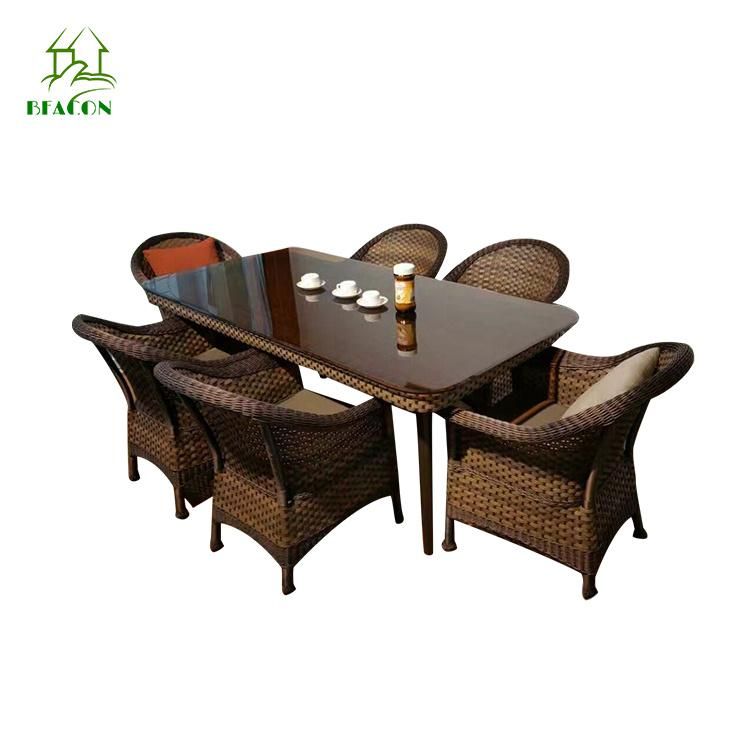 Garden Patio Modern Design Dining Table 4 Seats Chairs Leisure Party Outdoor Furniture Set