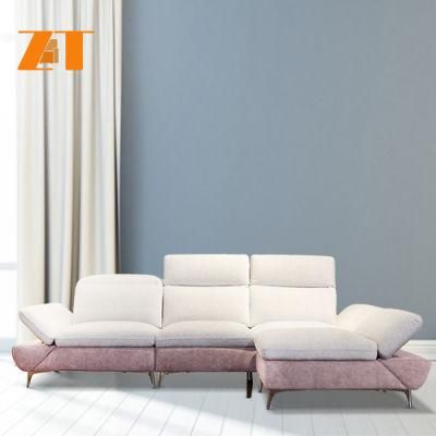 Factory Direct Sale Home Furniture Luxury Classic L Shaped Leisure Fabric Corner Fabric Sofa