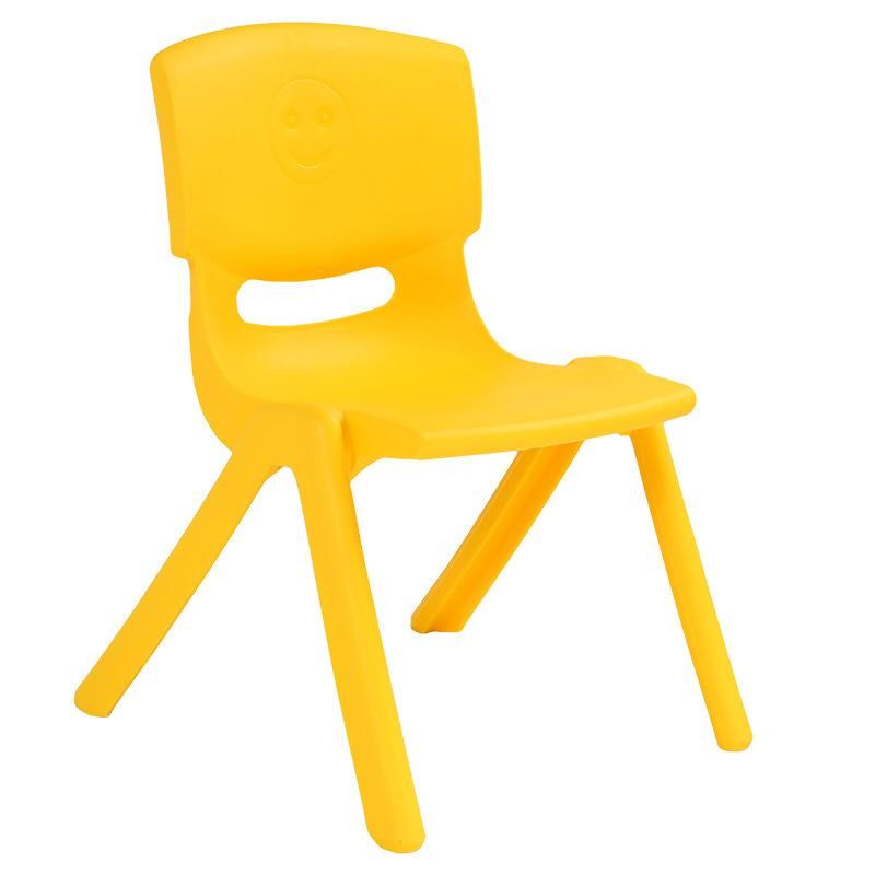 Wholesale Home Furniture Thickened Plastic Kindergarten Bench Frosted Backrest Dining Chair for Kids