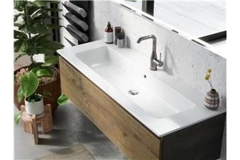 Modern Wash Basin with Mirror Bathroom Cabinets Wall Hanging Mounted Vanity with Plywood Bathroom Cabinet