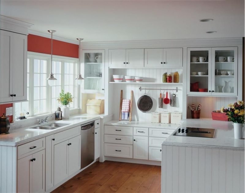 Home Designs Kitchen Furniture Floor Mounted Kitchen Storage Wall Hung Shaker Door Kitchen Cabinets