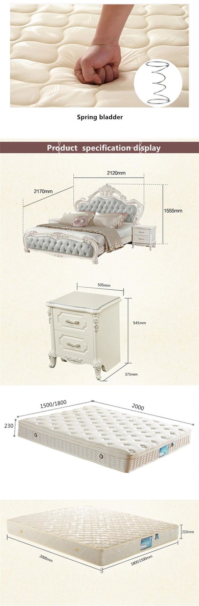 Modern European Princess Soft #Bed 0181-3