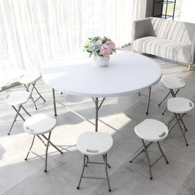 Folding Round Plastic Party Picnic Table