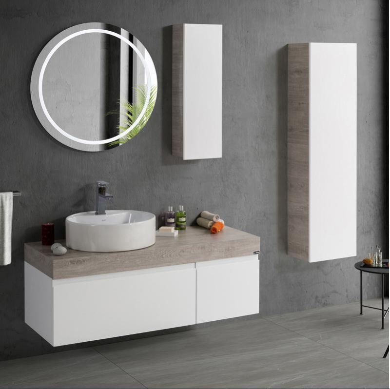 New White Simple Wall Mounted Waterproof Bathroom Cabinet