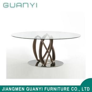 2019 Modern Glass Wooden Furniture Cafe Table