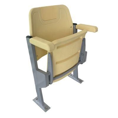 Plastic Fixed VIP Stadium Seating Folding Stadium Chair Seats with Advertisement Plate CS-Zzb-Gl