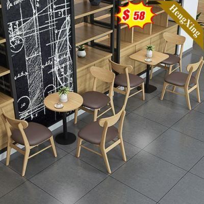 Cheap Dining Furniture Restaurant Modern 3 Chairs Wooden Dining Table Set