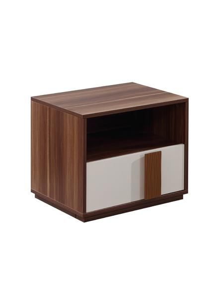 Modern Wooden Royal Furniture Bedroom Furniture One Drawer Night Table