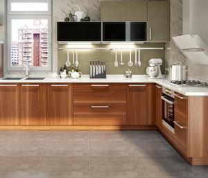 Wood PVC Membrane Kitchen Cabinets