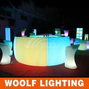 Color Changed Plastic Glow LED Bar Furniture for Sale