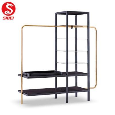 Luxury Modern Chinese Hotel Home Living Room Bedroom Furniture Cabinet MDF Stainless Steel Wardrobe