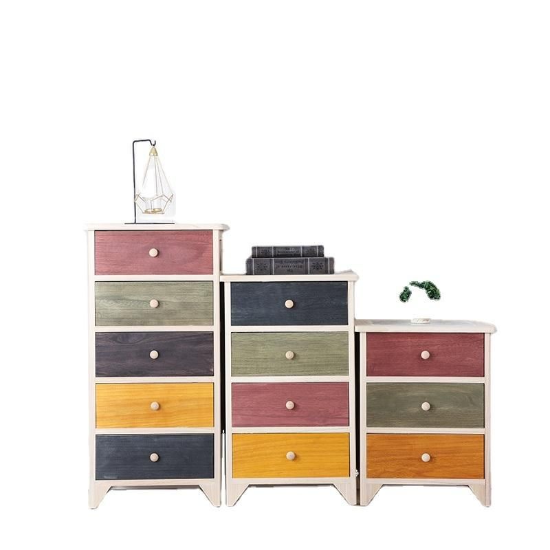 Furniture Modern Furniture Cabinet Living Room Furniture Factory Direct Solid Wood Storge Cabinet Home Use Small Cabinet New Design Chest of Drawers
