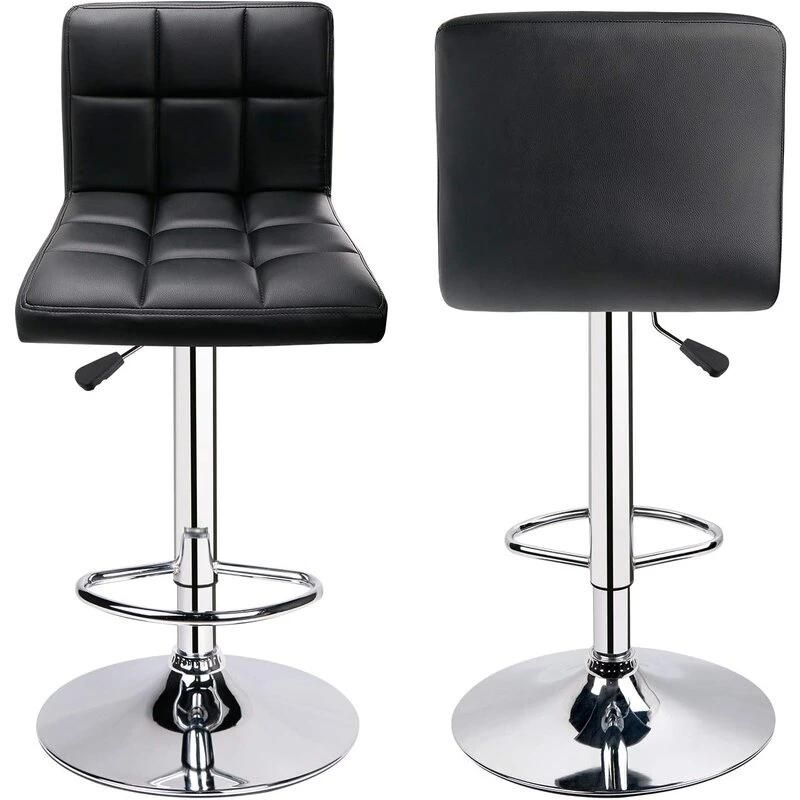 Modern Minimalist Bar Stool High Chair Metal Frame Chair Modern Style