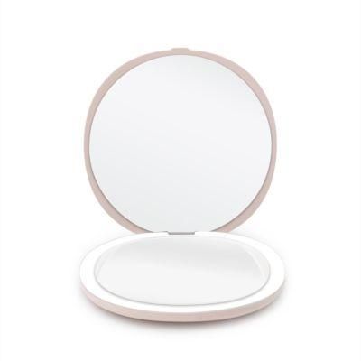 Hot Selling Rechargeable Portable LED Pocket Mirror 3X Magnifying Mirror LED Makeup Mirror