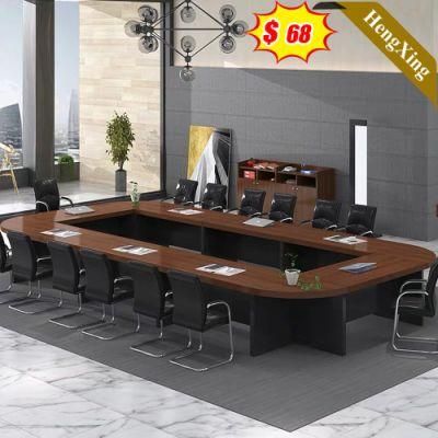 Facotry Custom Made Wholesale Furniture Oval Shape Conference Table