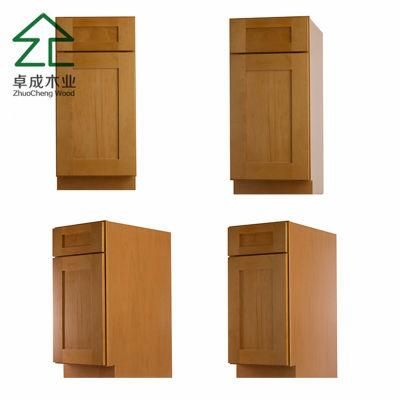 Maple American Cabinet with One Drawer and One Door Panel