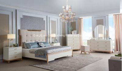 Bedroom Furniture Adult Latest Modern Style Wood Frame Double Bed Set Designs