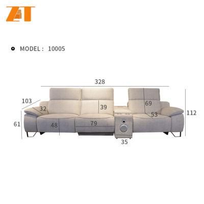 New Italian Luxury Style Modern Sectional Recliner Sofa Light Luxury Simple Design Living Room Furniture Sofa Set