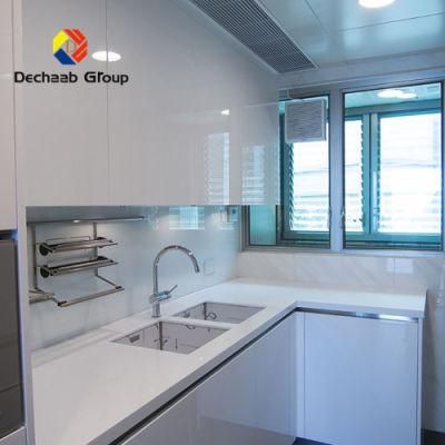 Multi Counterrop Modern White High Gloss Kitchen Cabinets