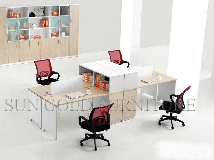 Sample Metal Structure 4 Seats Workstation Office Partition (SZ-WST645)