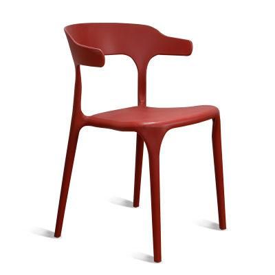 Wholesale Home Wedding Banquet Garden Furniture Customized Color Horn Solid Dining Chair Plastic Outdoor Chair for Restaurant