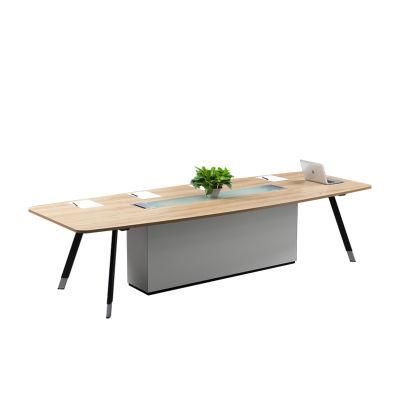 Modern Design Simple Office Furniture 12 Person Seats Conference Room Table Meeting Desk