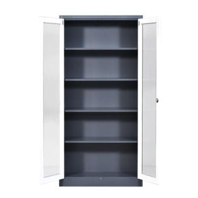 Modern Steel Filing Cabinets for Office School with Sterilization Glass Door