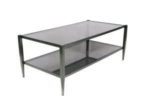 Modern Stainless Steel Coffee Table with Contracted Legs