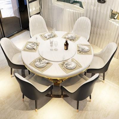 2021 New Stainless Steel Table with Marble Top for Home Hotel Dining Room
