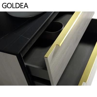 Goldea Modern Hangzhou Home Decoration Vanity Vanities Wooden Bathroom with High Quality