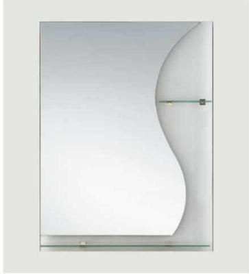 Modern Bathroom Mirror Stainless Steel Side Shelf Racks Side