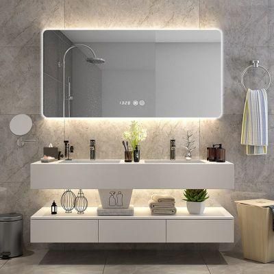 Wholesale Modern White Solid Wood Bathroom Furniture Bathroom Vanity