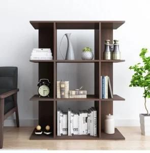 Simple Brown Bookcase with 2 Shelf
