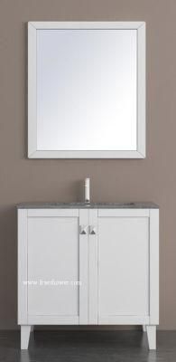 New Design Modern Free Standing White Bathroom Vanity
