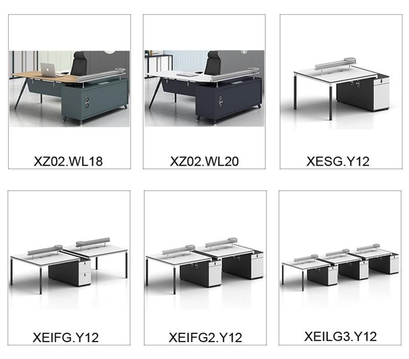 Modern Office Computer Table Furniture Two Seats Workstations Desk