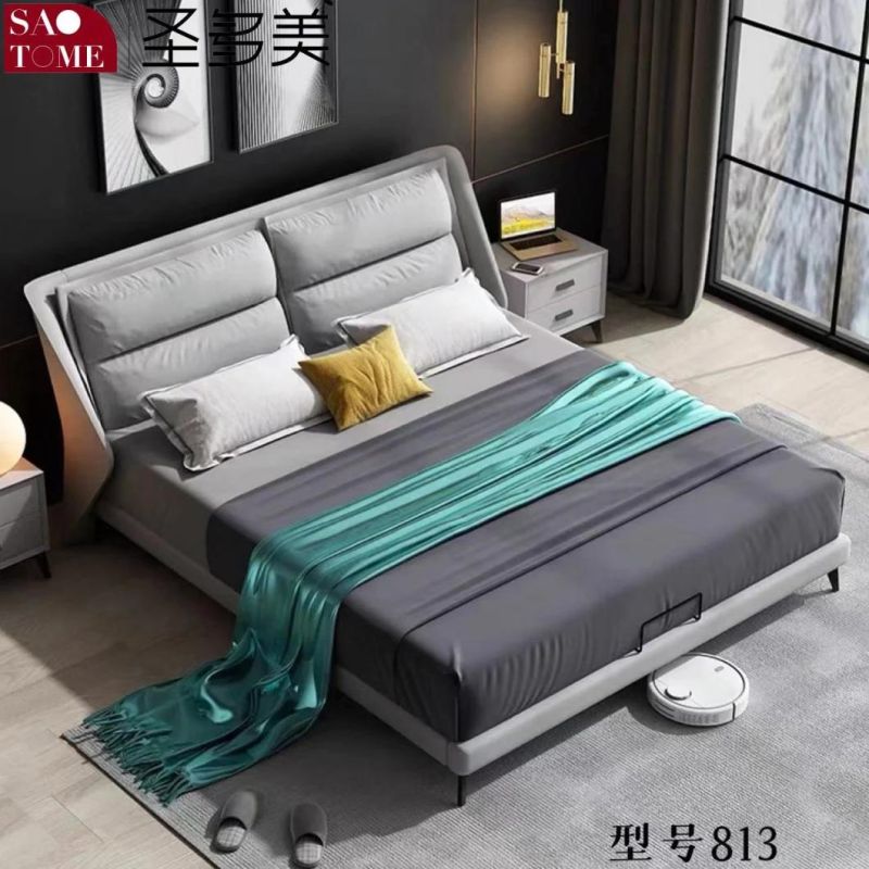 Home Hotel Wholesale Bedroom King Size Bed Leather Luxury Furniture