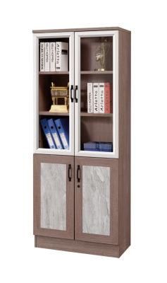 Hot Sale Modern Design MDF Wooden 2 Doors Bookshelf