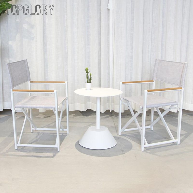 Hot Sale Folds Easily Style Garden Modern Home Balcony Patio Textilene Furniture Outdoor Chair