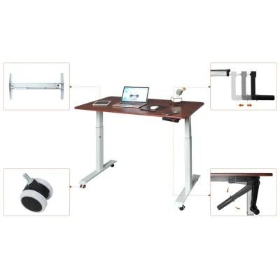 Office Furniture Electric Hand Crank Manual Stand Steady Standing Desk