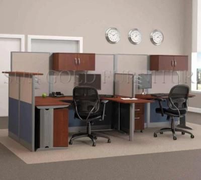 Modular Easy Assemble Partition Cubicle Design Open Workstation Table