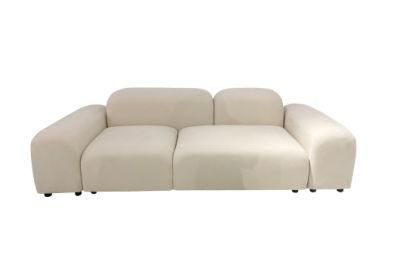Dubai Sofa Furniture Velvet Fabric Couch Leisure Tufted Buttoned Modern Chesterfield Sofa