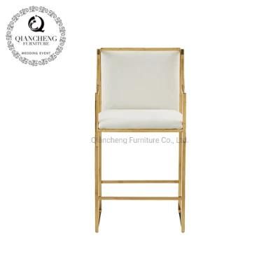 Gold Bar Chair Stainless Steel Furniture for Wedding