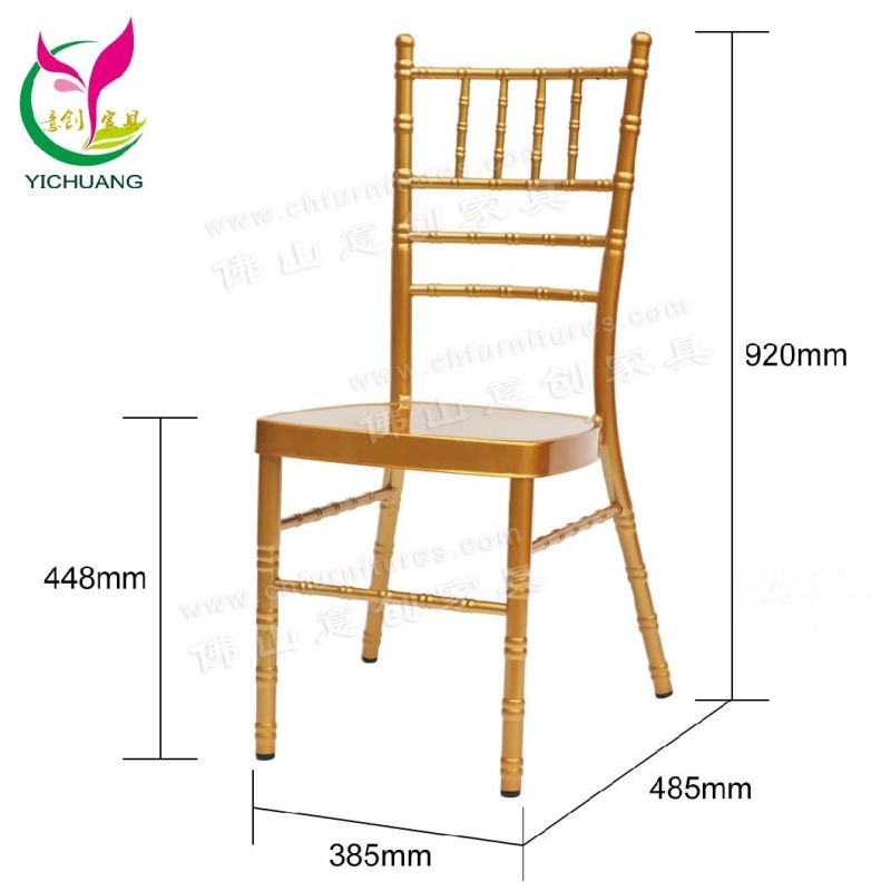 Yc-A389 Metal Event Wedding Chiavari Chair with Cushion