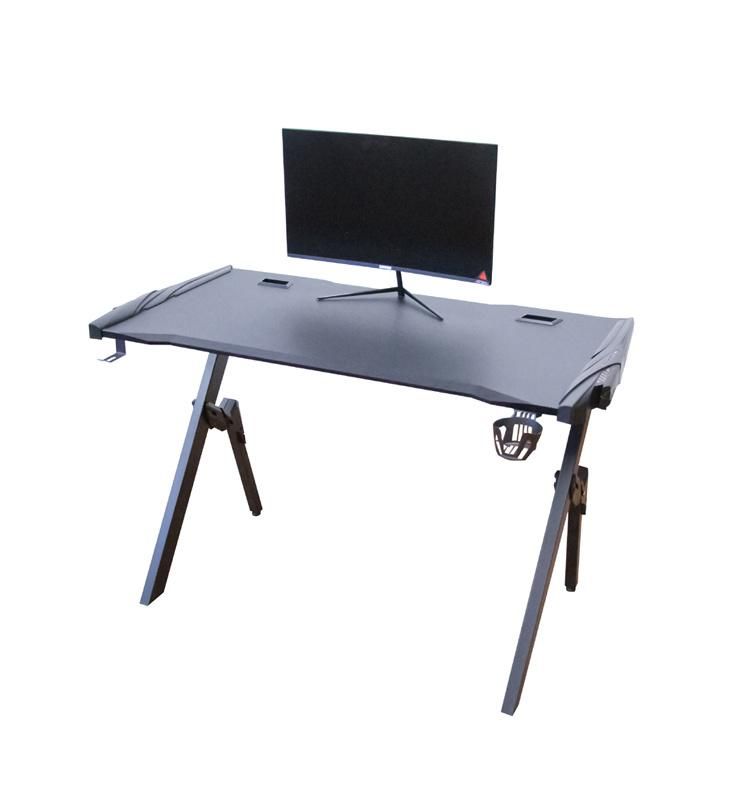 (VALLEY) Modern Style Gaming Desk with RGB Light and Remote Control