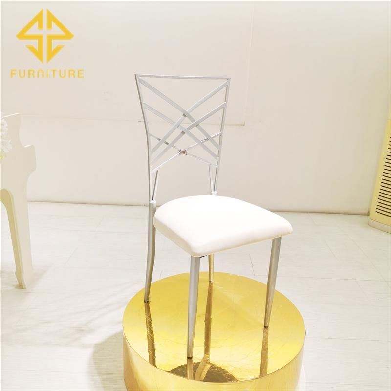 Wholesale Cheap Hotel Banquet Furniture Sliver Wedding Chair