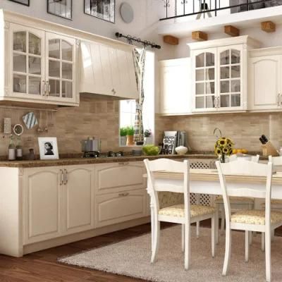 European Style Modern Rta Modular Oak Solid Wood Kitchen Cabinets Furniture Factory