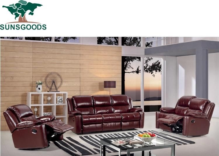Factory Supplier Modern Living Room Reclining Sofa with Cup Holder